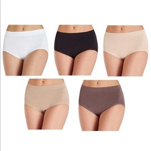 5 PACK Seamless Brief Panties